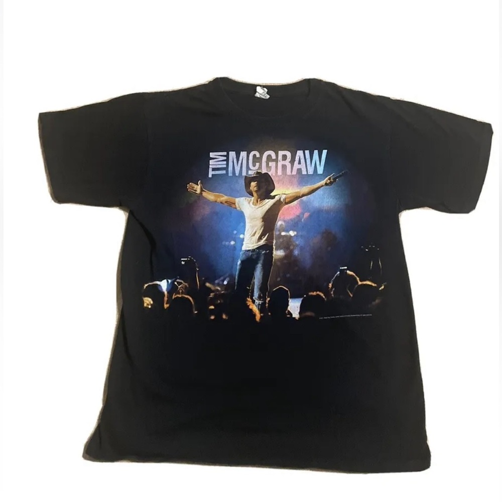 Tim McGraw Country & Western 2011 Emotional Traffic Concert Tour T Shirt Medium.